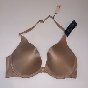 Victoria's Secret Satin Plunge Tan Bra 36C NWTS